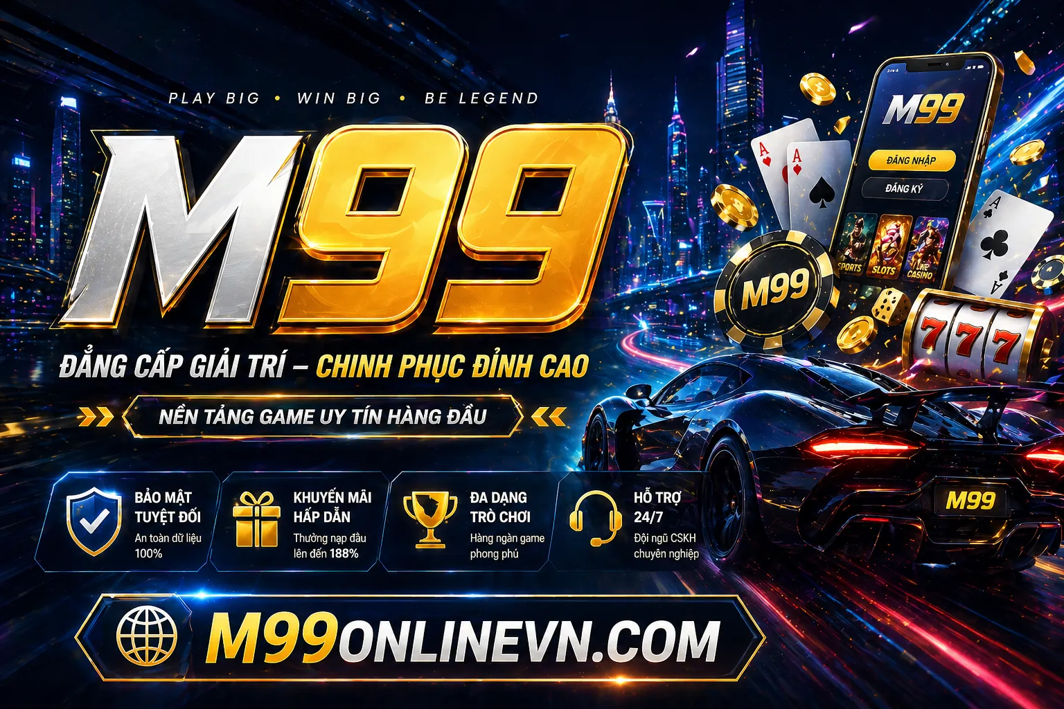 Sân chơi Slot Game baowin app đầy kịch tính với đồ họa xanh vàng